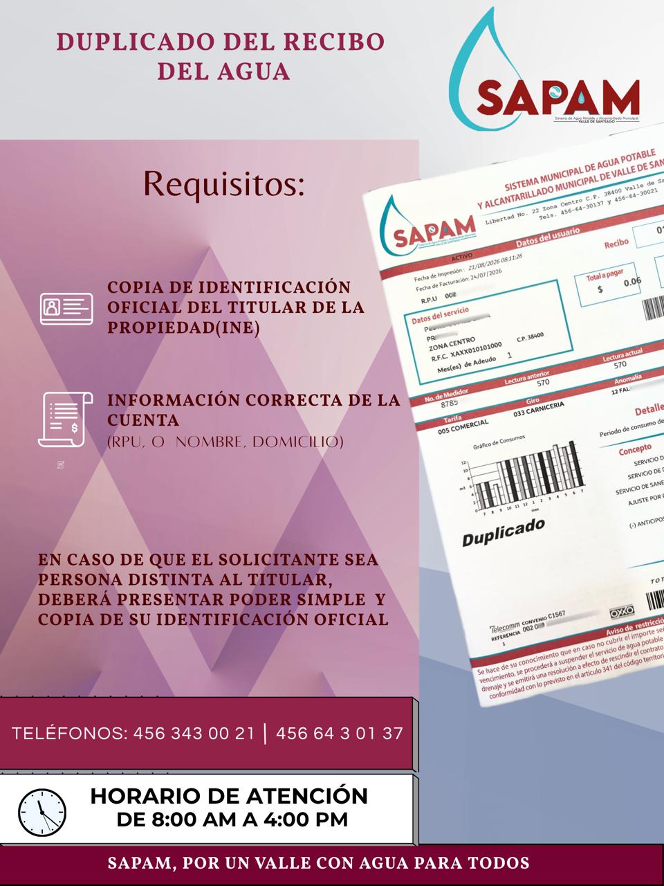 Duplicado de recibo